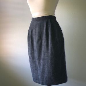 Vintage Salvatore Ferragamo Wool Skirt